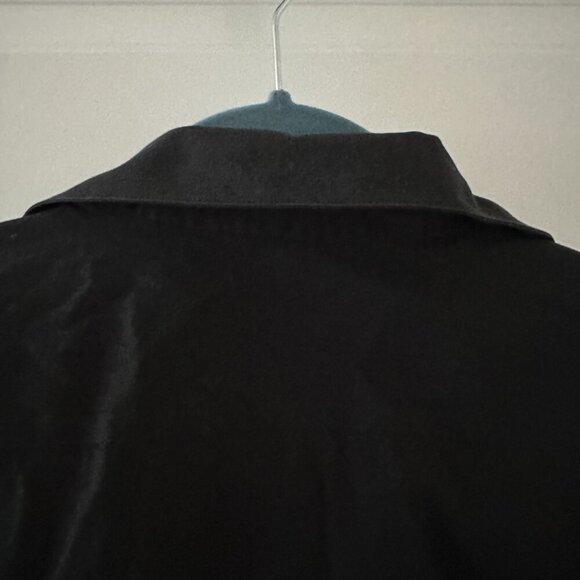 Vtg Brooks Brothers Black Fitted Non-Iron Stretch Black Button-Up Shirt Size 12 - Picture 10 of 14